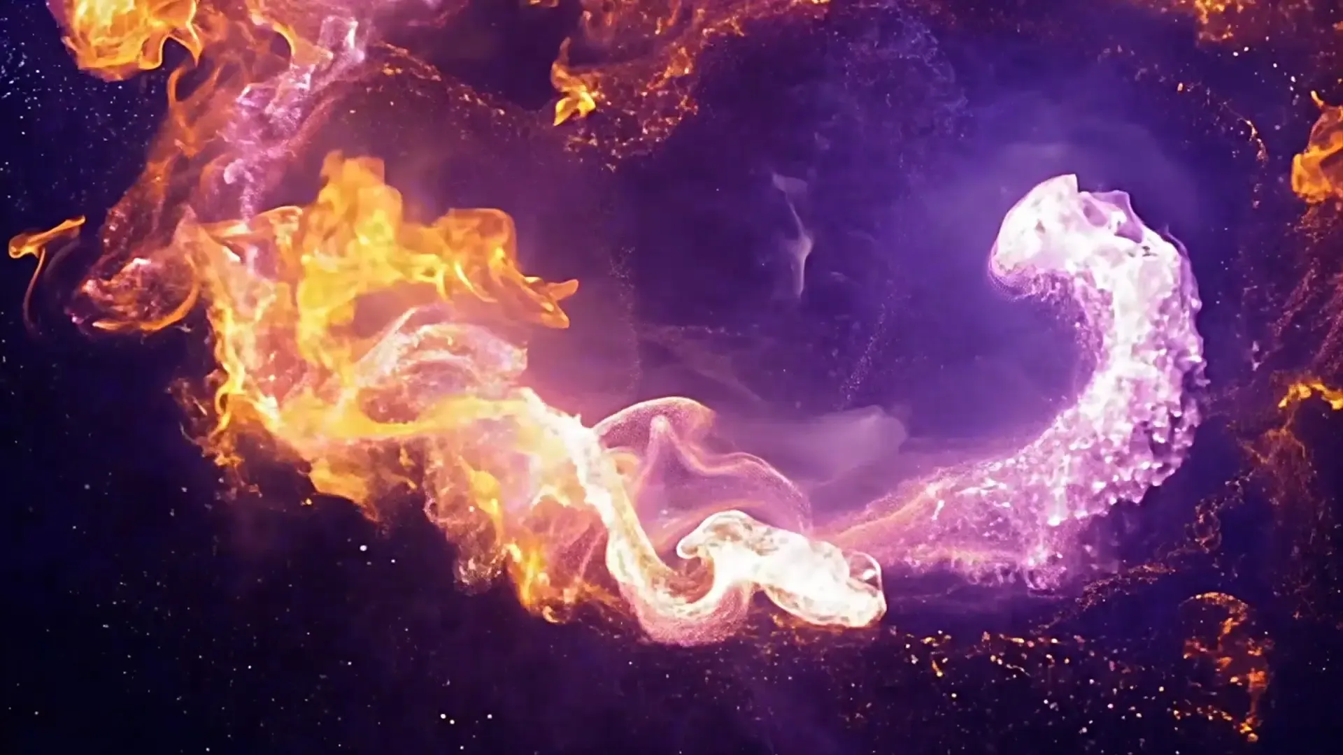 Flaming and Misty Swirl Cinematic Transition for Creative Video Projects